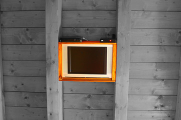 Ceiling mounted television set