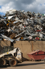 Fototapeta premium miejsce recyklingu metali