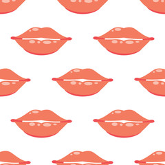 Obraz premium Lips seamless pattern