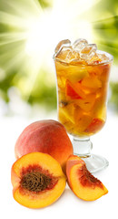 Fruit cocktail close-up