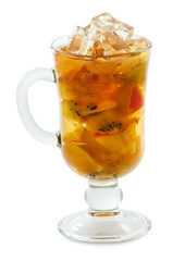 Fruit cocktail close-up