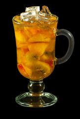 Fruit cocktail close-up