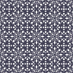 Seamless abstract ornament, blue on white background. Elegant vector pattern illustration for papers or wrapping design 