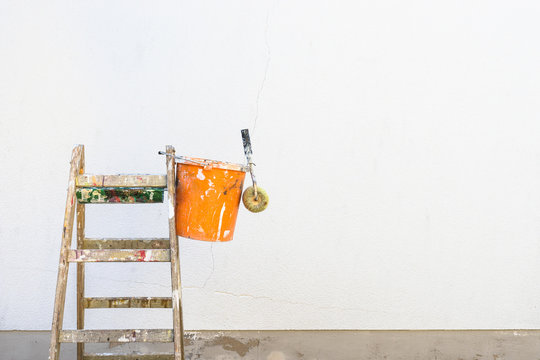 House renovation new painting of an wall