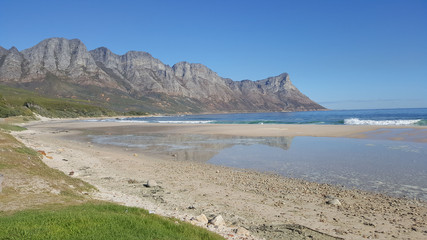 Scenic of Cape beach and mountains.
