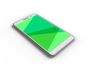 Obraz na płótnie Canvas 3d white phone