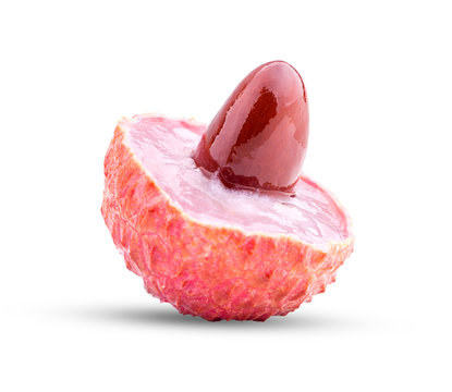 lychee open visible bone