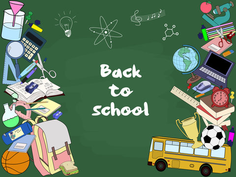 Vector illustration of Back to School.