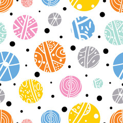 Polka dot seamless pattern.