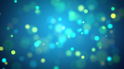 bokeh blur background dust motion graphic, Particle motion background, Blue gradient radial effect, background ramp effects blue, blur background with bokeh effect