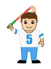 Happy Hockey Player