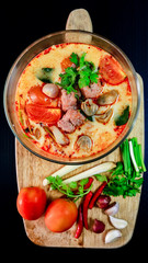 spicy Tom Yum Thai style