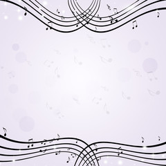 Abstract Music Notes Background