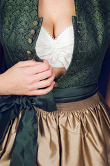 Girl in traditional german dress - 168864942