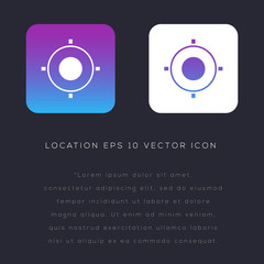 Location icon design on modern flat background