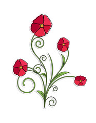 Christmas Flowers Vectors