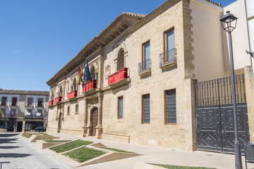 Fototapeta na wymiar Old justice house and jail, now City Hall, Baeza, Spain