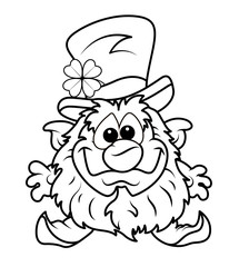 Cute Cartoon Leprechaun Drawing