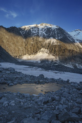 Obraz premium Akkem river near Beluha mountain. Altai. Russia