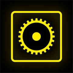 Neon Button App - Zahnrad Technik