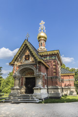 Fototapeta na wymiar Bad Homburg vor der Hoehe, Russian Chapel