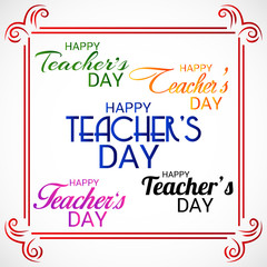 Happy Teachers Day.