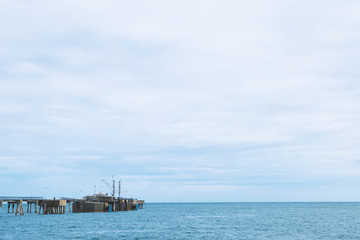 Military port in the deep sea