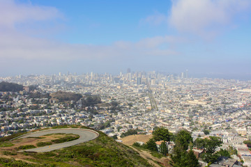 Aerial view of San Francisco, California
