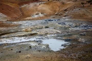 Geothermal area, Krysuvik, Iceland