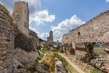 Fototapeta na wymiar Ruins of medieval castle 