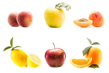 different fresh fruits