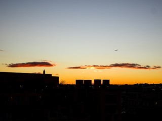 vibrant sunset in Washington D.C. with the Washington Monument i