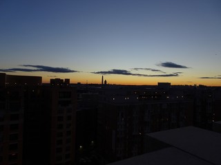 vibrant sunset in Washington D.C. with the Washington Monument i
