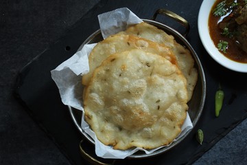 Ney Pathiri / Neypathal - Kerala Malabar Ramadan  food / deep fried Rice Roti