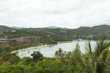 Landscape of tropical bay.