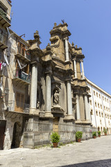 Fototapeta na wymiar Baroque Church of Sant'Anna la Misericordia in Palermo