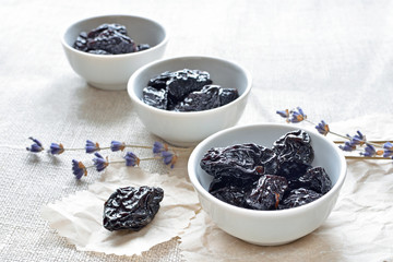 Fototapeta na wymiar dry prunes snack