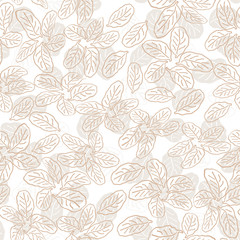 seamless pattern with leaves 