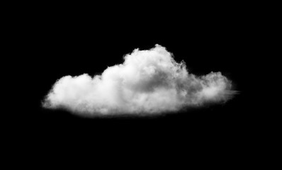 Obraz na płótnie Canvas white cloud on black