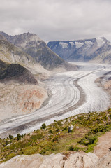 Riederalp, Moosfluh, Aletschgletscher, Bergbahn, Wanderweg, Gratweg, Bettmerhorn, Wallis, Alpen, Schweizer Berge, Sommer, Schweiz