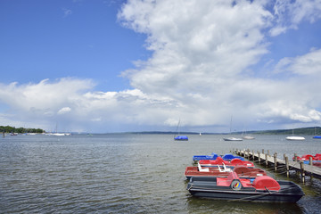 Fototapeta premium Dießen am Ammersee in Bayern