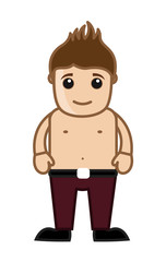 Young Boy without Shirt