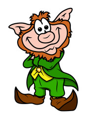Surprised Cartoon Leprechaun