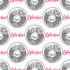 seamless appetizing sketch bibimbap