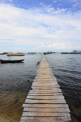 Obraz premium endloser Bootssteg