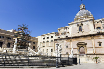 Fontana Pretoria in Palermo, Italy