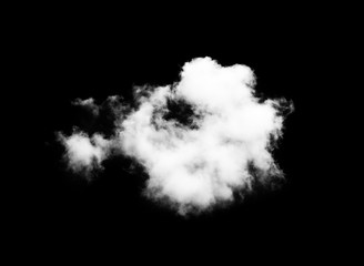 white cloud on black