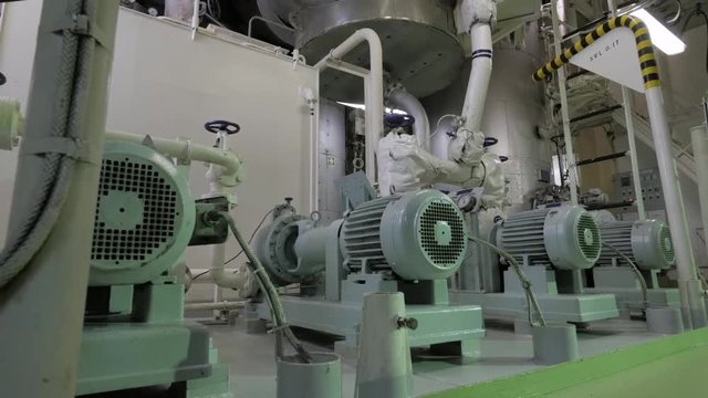 Steam and condensate pumps of boiler and hot well
