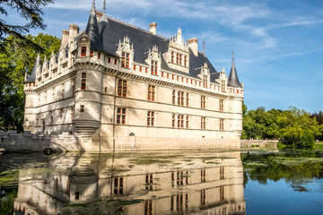 Fototapeta na wymiar Chateau de Azay le Rideau. France. Chateau of the Loire Valley