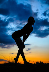 Silhouette of a girl